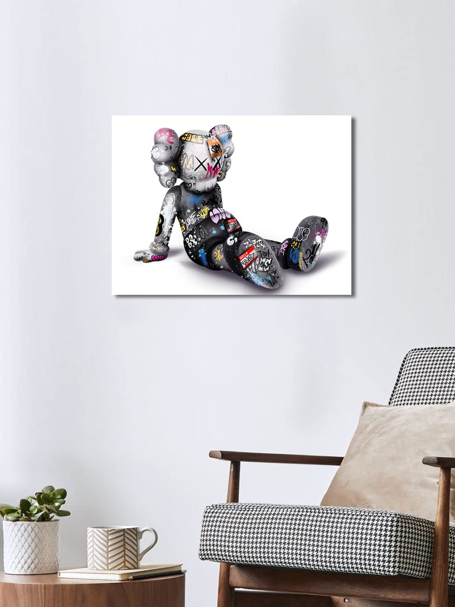 最終 値下げ/全米価格/暴騰/近代ポップアート/ KAWS カウズ /油彩/原画