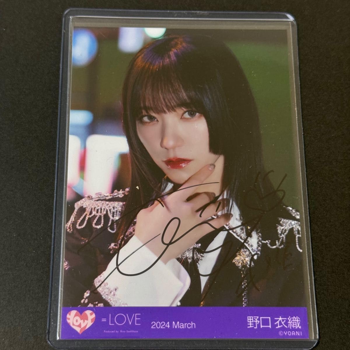 LOVE 野口衣織 生写真 直筆 超特急② ヨリ LOVE イコラブ 超特急逃走中