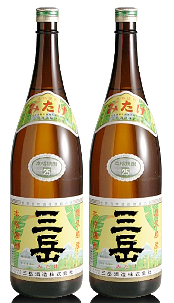 Amazon.co.jp: 三岳 25度 1800ml 2本セット : 食品・飲料・お酒