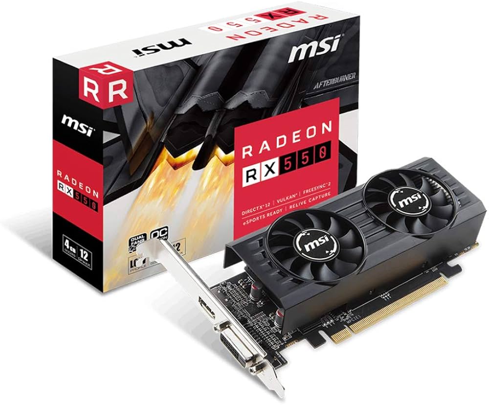 Amazon | MSI AMD RX550 搭載 ロープロファイル対応グラフィックカード