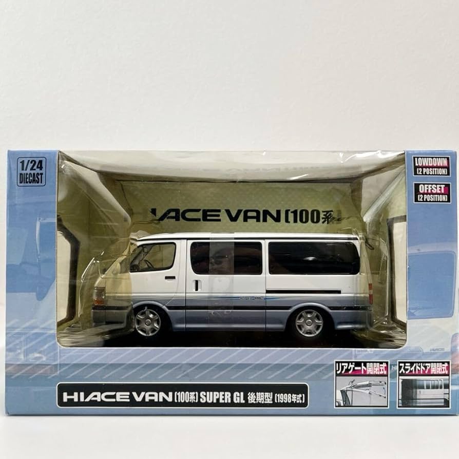 Amazon | アオシマ DISM 1/24 ミニカー HIACE VAN 100系 SUPER GL 後期