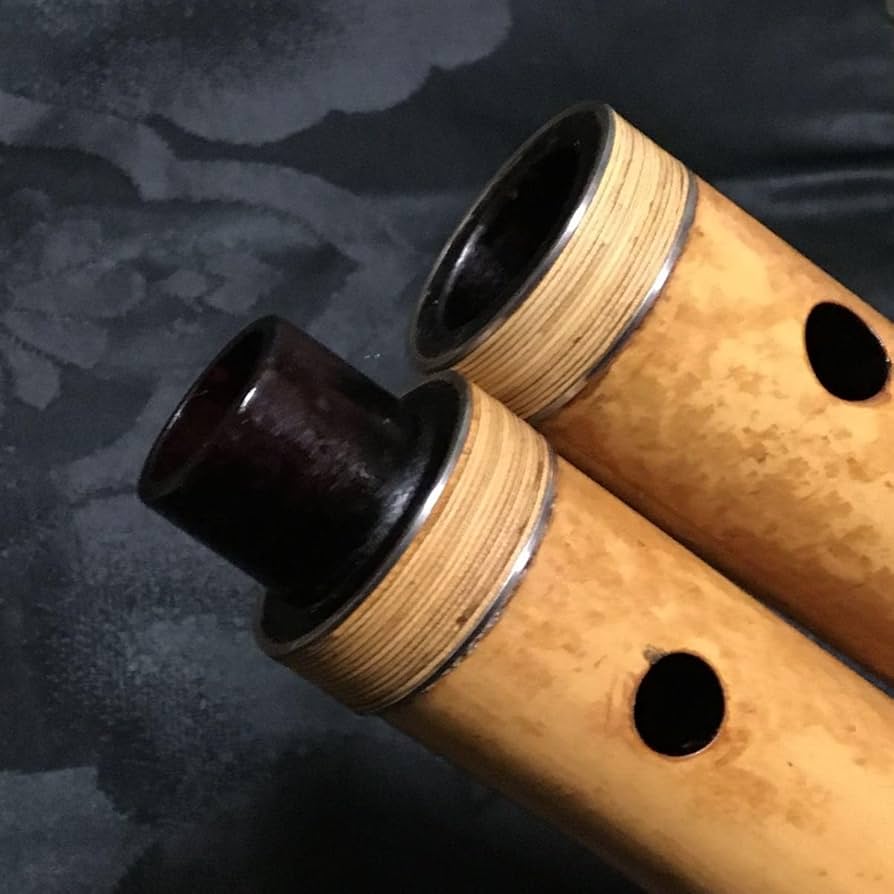 尺八 琴古流 大宝 2印一尺五寸管 中継ぎ 籐巻き 銀