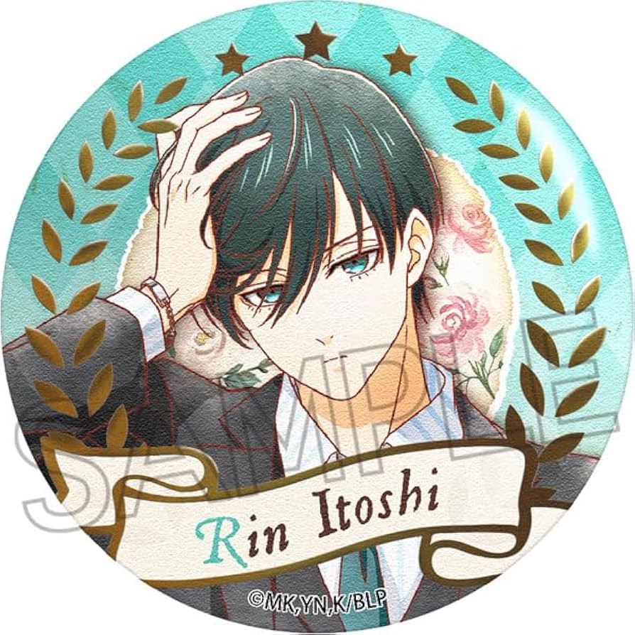 ブルーロック 箔押し 缶バッジ 妖 糸師 凛 セット ① ブルーロック