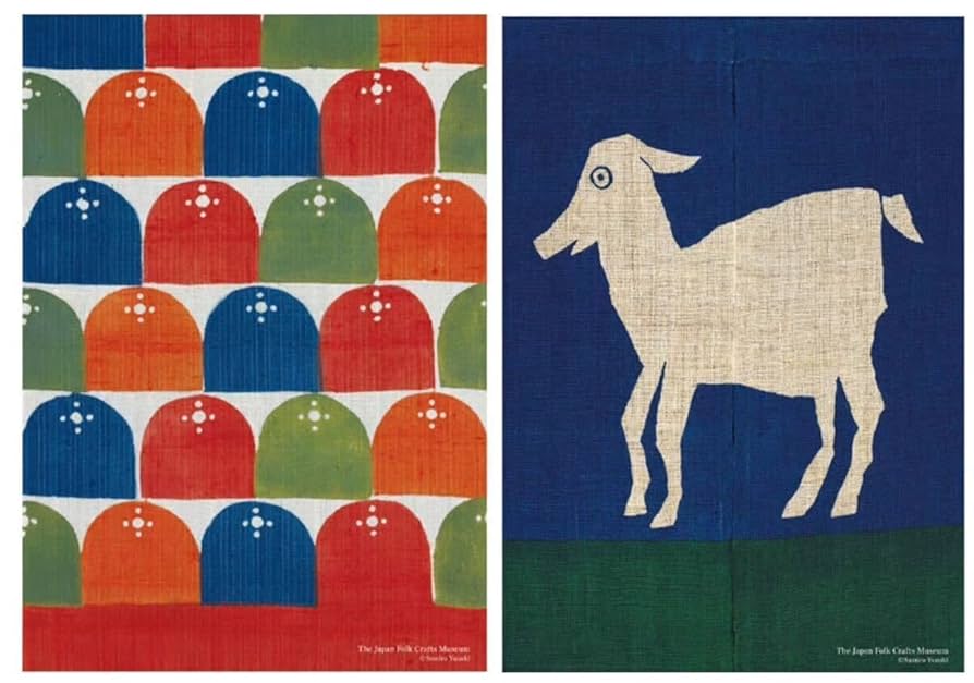 柚木沙弥郎ポスター B2額縁入り 2つセット 柚木沙弥郎ポスター B2額縁