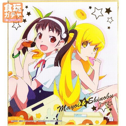 化物語 忍野忍 八九寺真宵 ラバーマット プレイマット 化物語 忍野忍