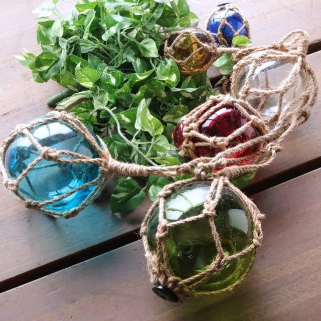 48センチ特大美 ガラス玉 浮き玉 吊り下げ 自立で立つ 置物 インテリア