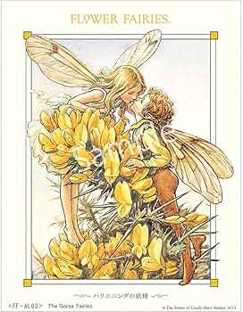 妖精 フェアリー ペンシルアート カラー 絵画 アート 花 フラワー 妖精