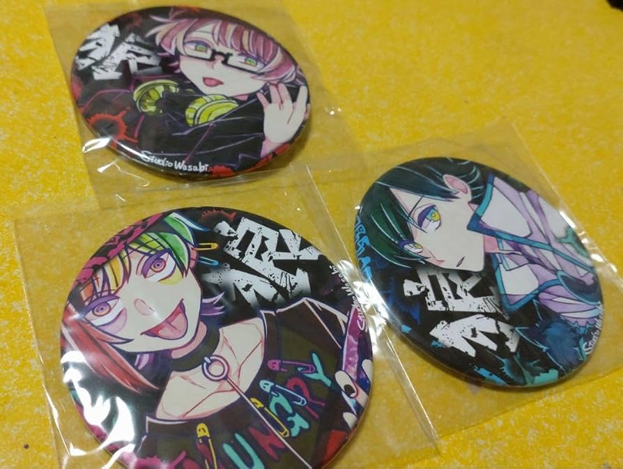 スタジオわさび 狼ゲーム ホワイトデー 新村コウ ハート缶バッジ