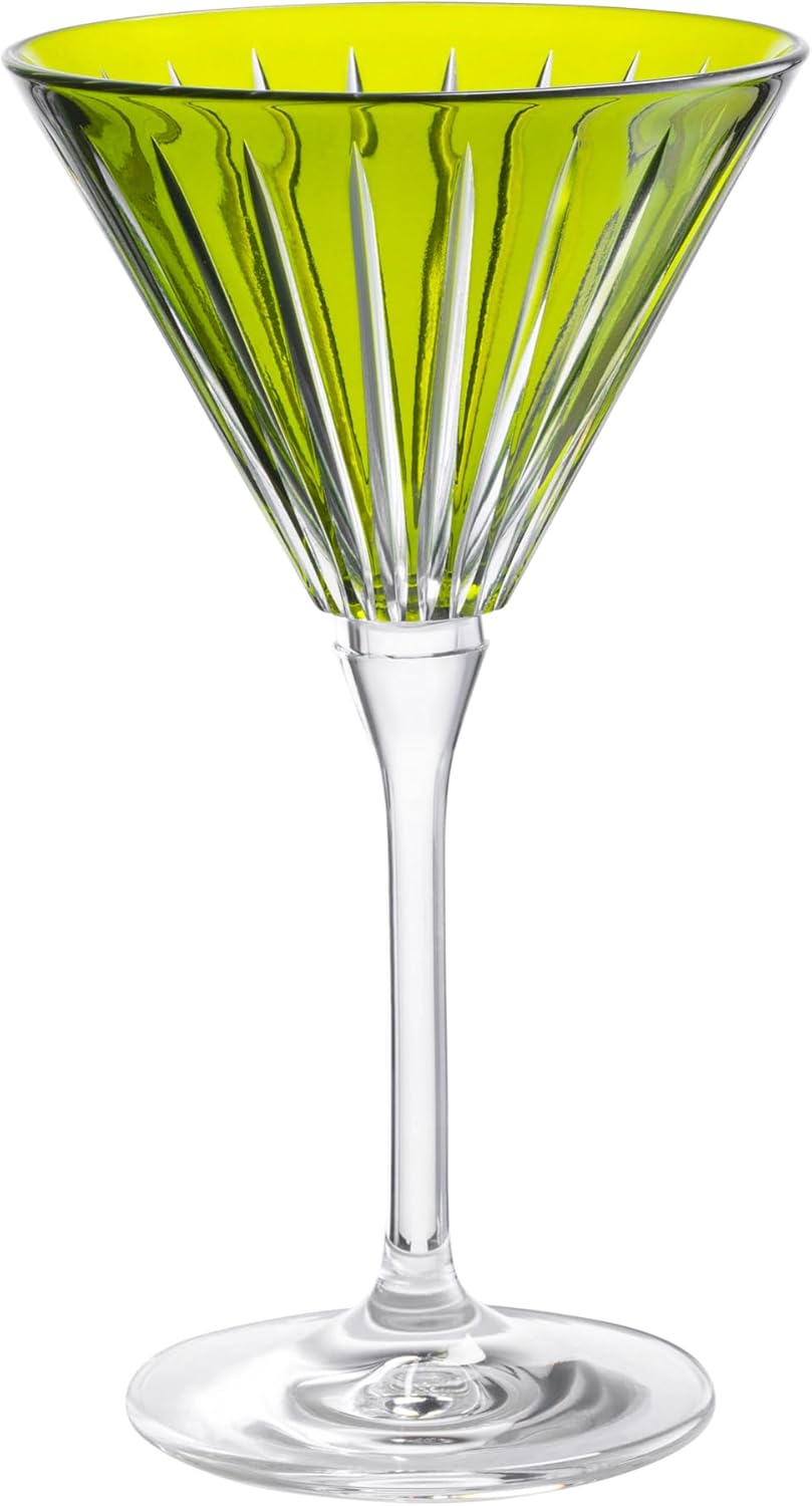 バカラ/Baccarat】ベガ マティーニグラス グリーン ワイングラス 美品