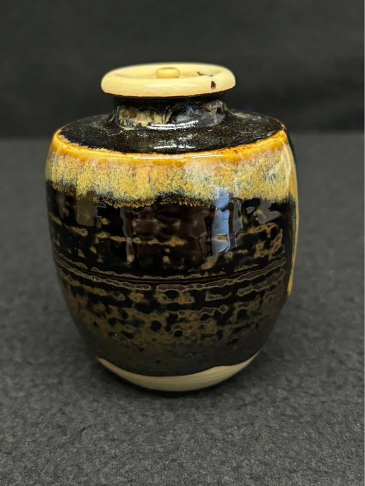 亀井楽山高取瓢形茶入茶道具