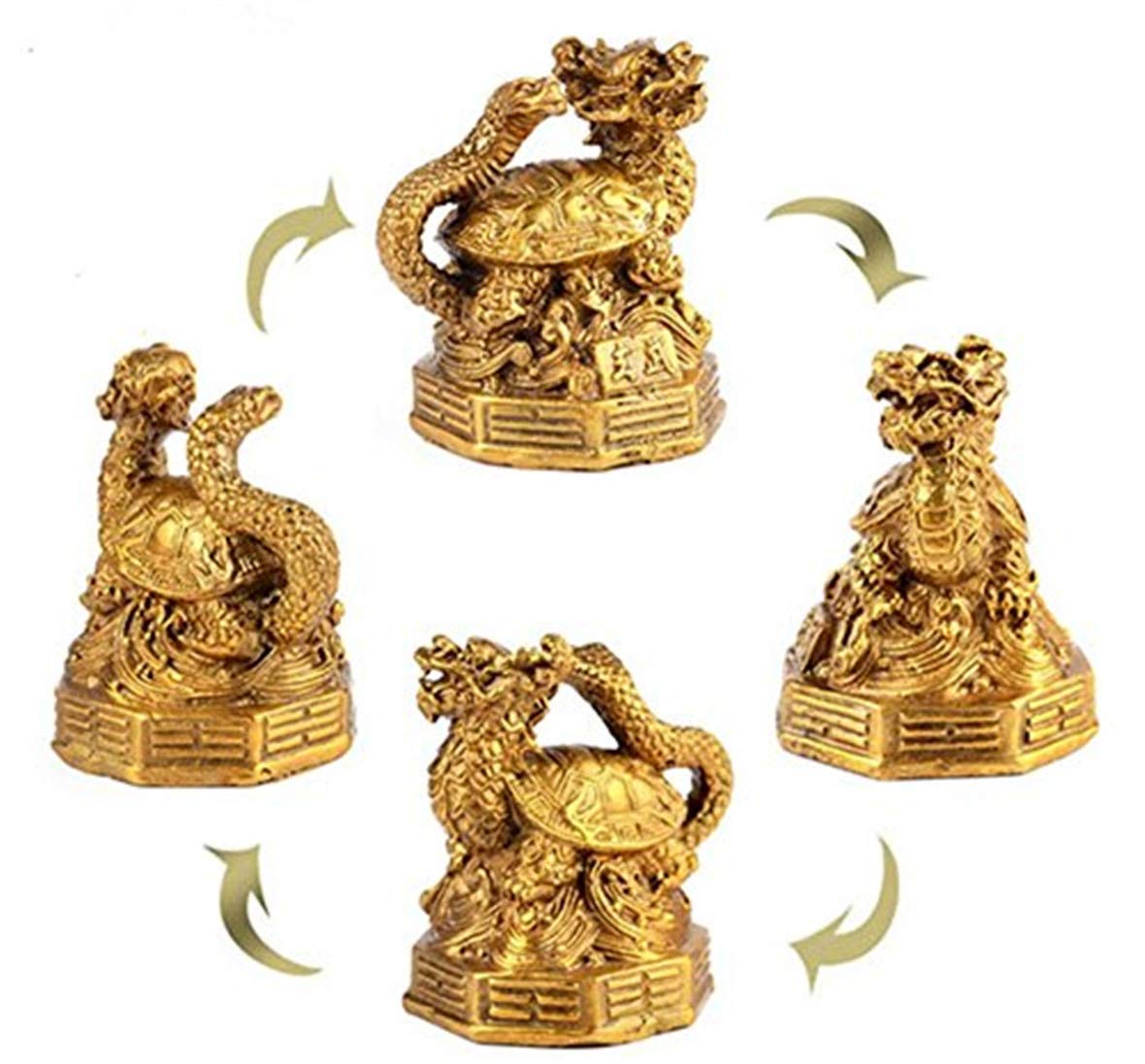 Amazon.co.jp: xiulin 風水 四神獣 青龍 朱雀 白虎 玄武 置物 大サイズ