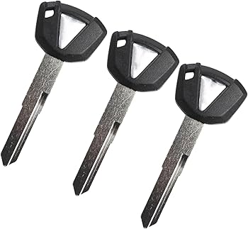 gradora 3PCS Duplicate Key Blank Key Uncut Replacement for Kawa