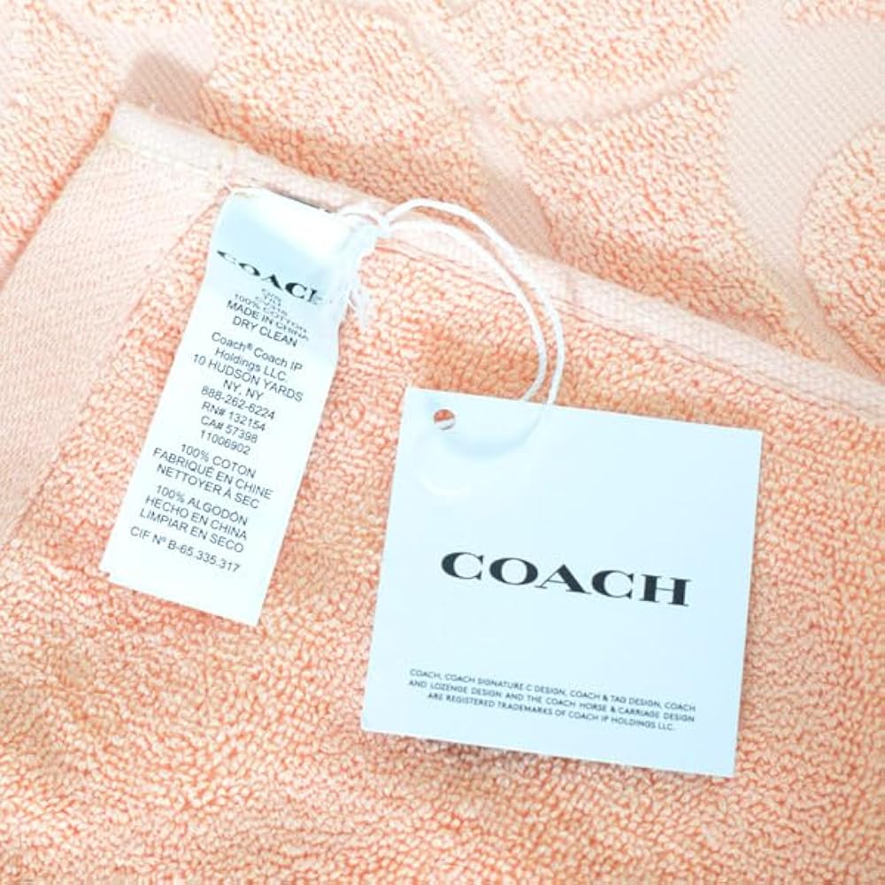 Amazon.co.jp: コーチ バスタオル COACH コットン100% シグネチャー