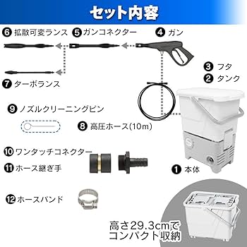 Amazon | アイリスオーヤマ 高圧洗浄機 SBT-512N デッキブラシセット