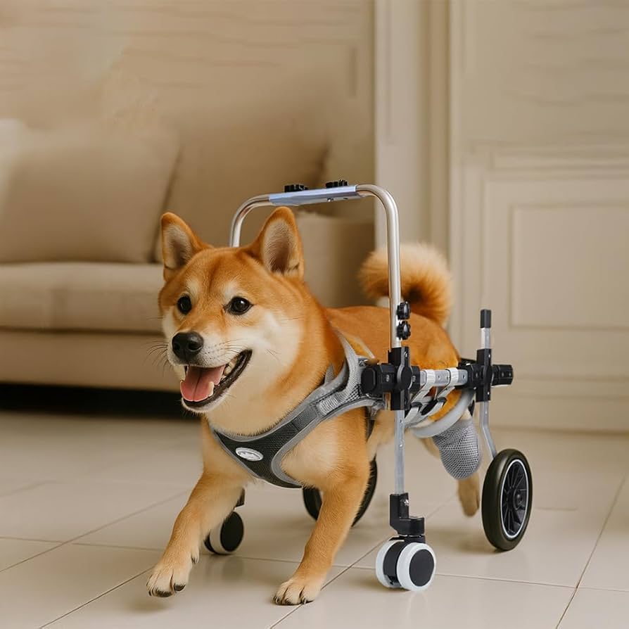 Amazon.co.jp: 犬用車椅子 四輪 軽量 安定設計 歩行補助 ペット