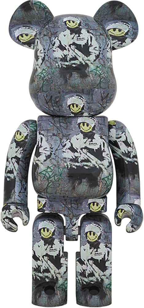 Amazon.com: Riot Cop 1000% Be@rbrick Collectible Figure : Toys & Games