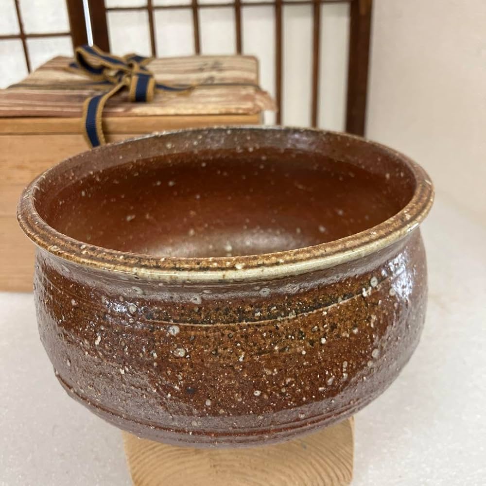 Amazon.co.jp: 茶道具 建水 信楽焼 高橋楽斎 造 共箱 N14KS : 文房具