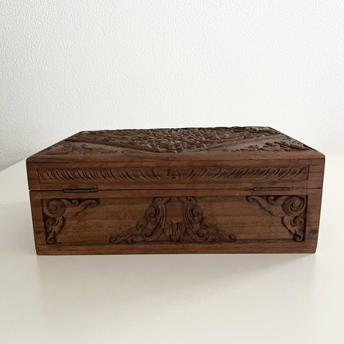 アイヌ 木彫り 小引き出し 小物 木製 引き出し チェスト ビンテージ