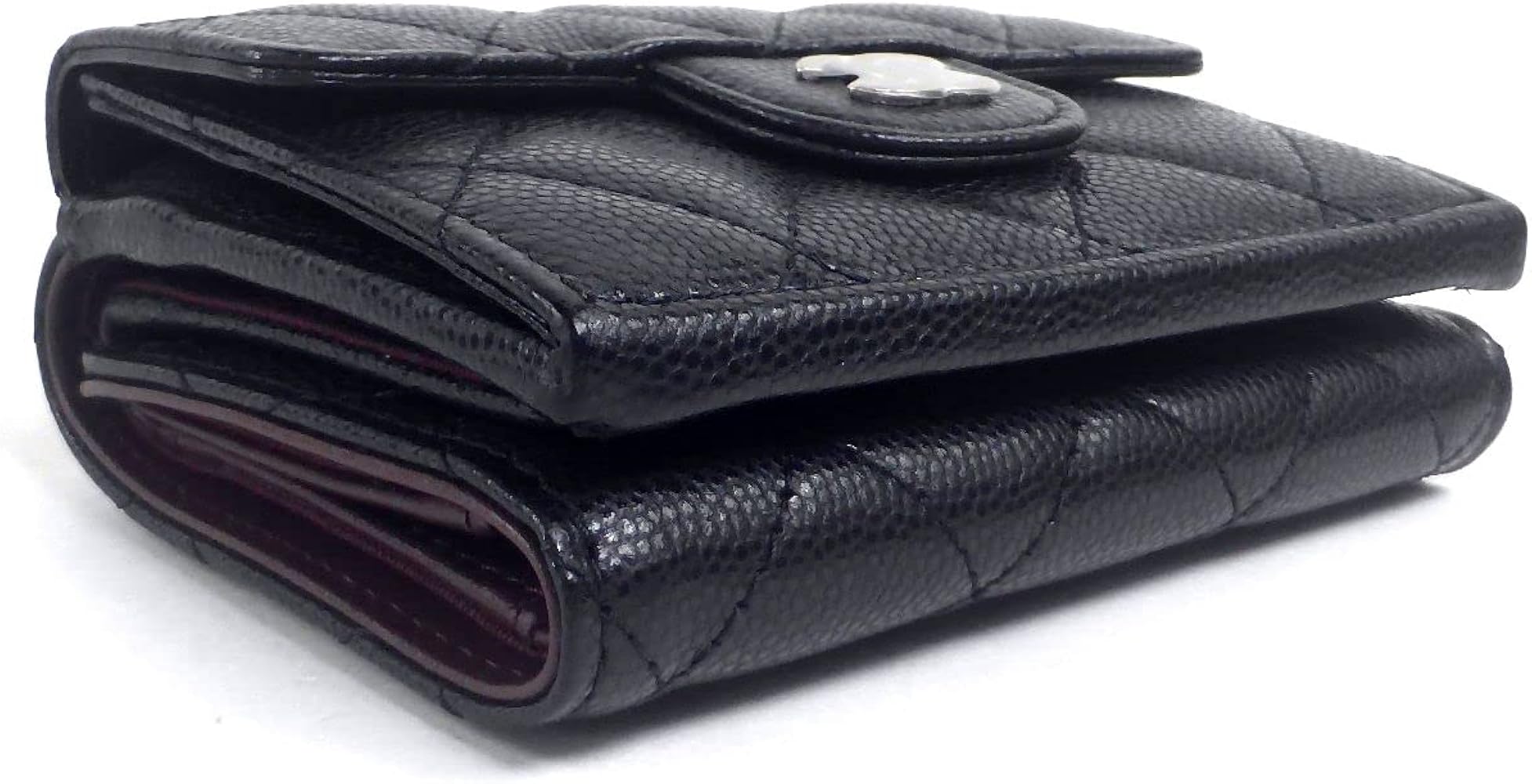 Amazon | [CHANEL] [シャネル] 三つ折り 財布 キャビアスキン