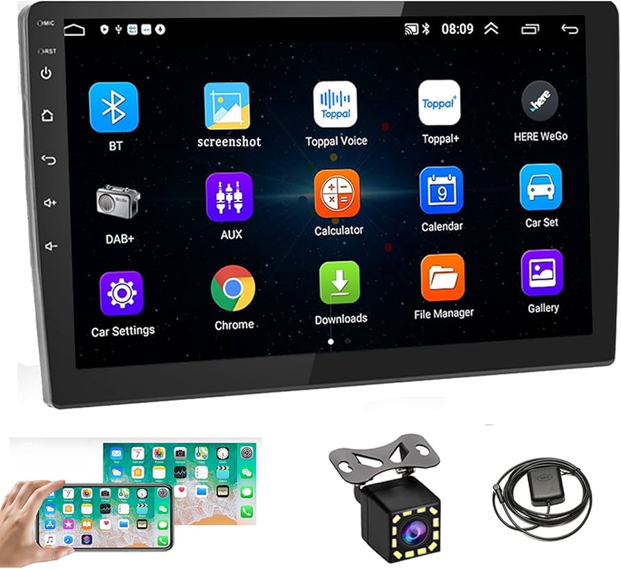 Amazon | カーステレオダブルディンAndroid Bluetooth 10.1インチHD