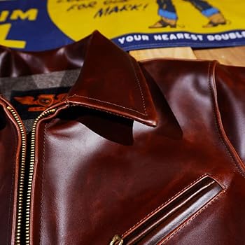 Amazon | [Edlike] 馬革メンズ ホースハイド 1930s トラッカースタイル