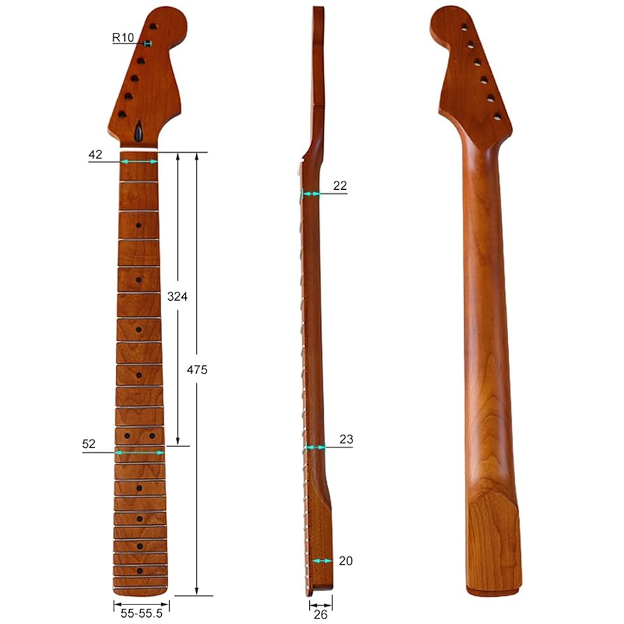 新品 ストラトキャスター エレキギター用ネック カナダ産1ピース