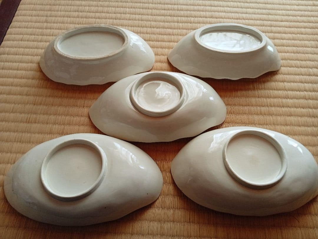 見附文雄備前焼ひだすき 平皿 陶印有り 見附文雄」備前焼ひだすき 平皿