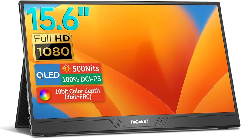 511003 Intehill モバイルモニター 240Hz 15.6インチ Portable Gaming