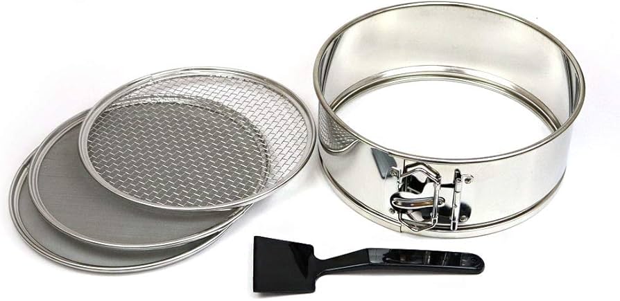 Amazon｜茶道具 茶道 灰篩 灰ふるい ステンレス 三枚組 (表流)｜茶道