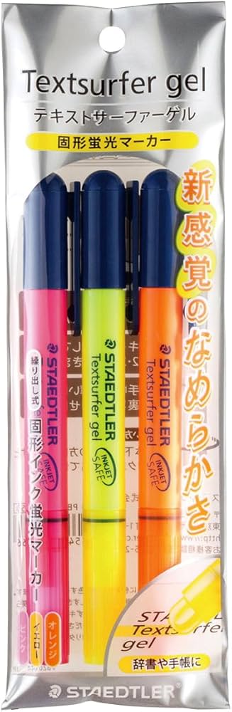 Amazon.co.jp: ステッドラー(STAEDTLER) 蛍光ペン 固形蛍光マーカー