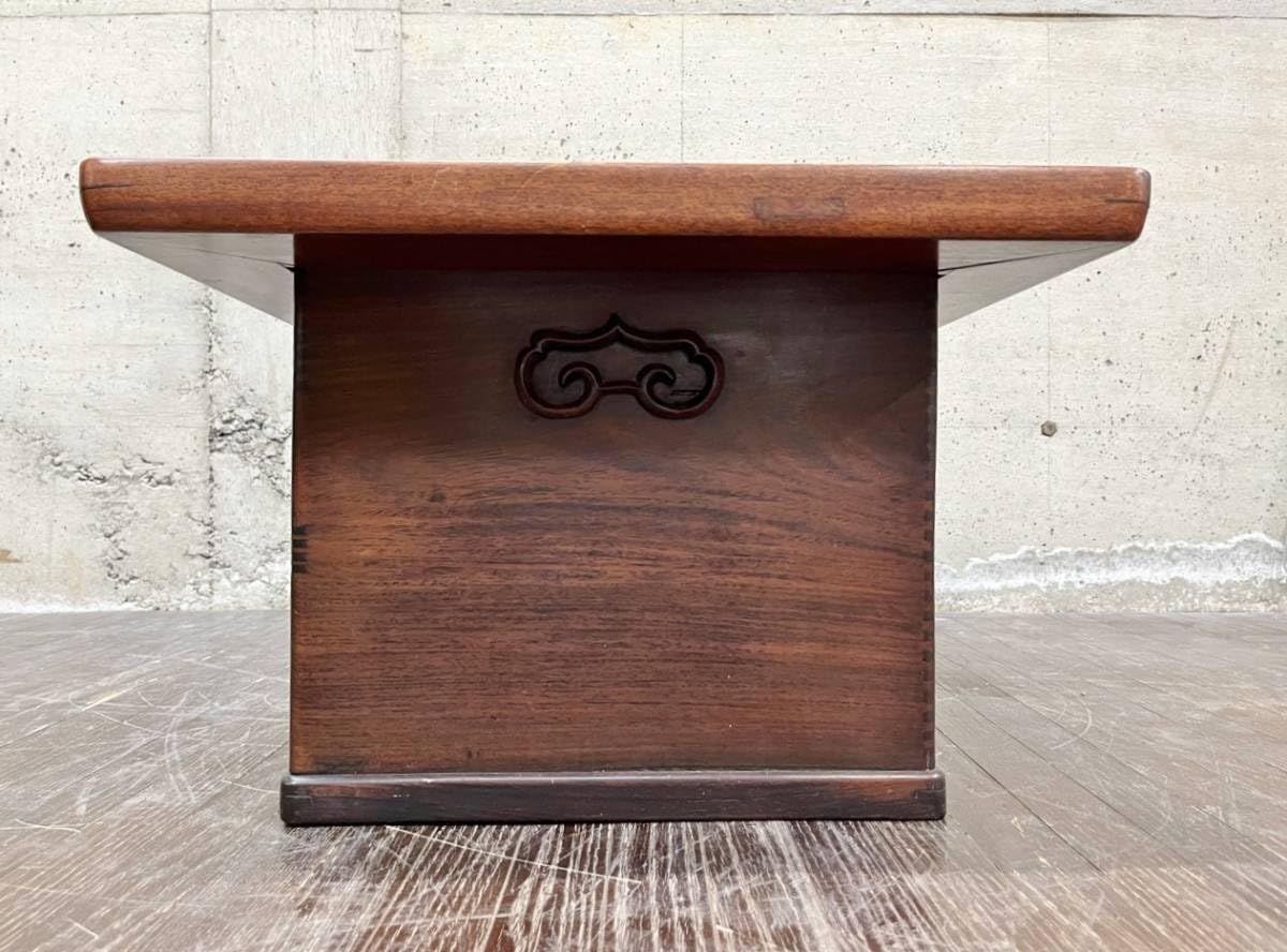 昭和レトロ アンティーク関西長火鉢 古民家家具 総欅無垢材 テーブル