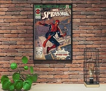 Amazon.co.jp: 映画ポスター スパイダーマン コミックブックカバー