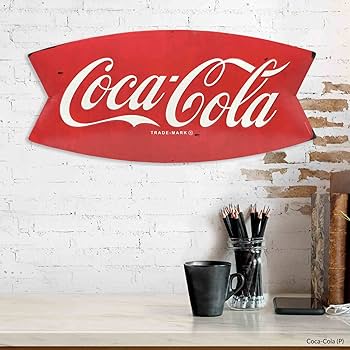 コカコーラ CocaCola】ヴィンテージ紙看板2枚セット Amazon.co.jp