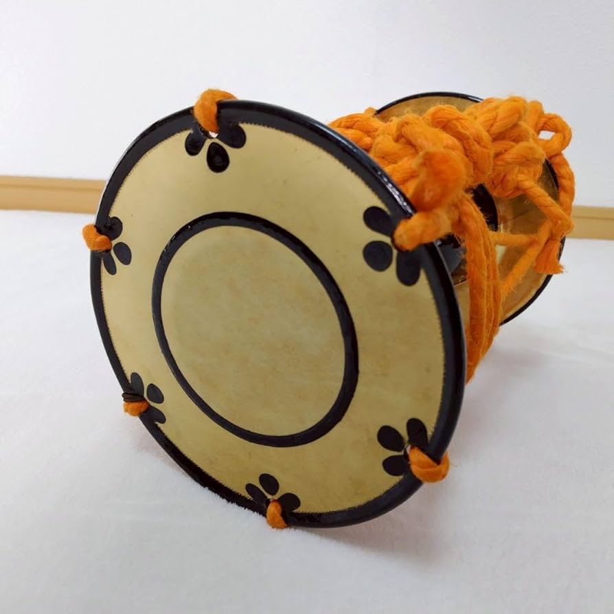 鼓 蒔絵 小鼓 胴 和楽器 漆塗り 伝統芸能 能 歌舞伎 金彩 良品】鼓