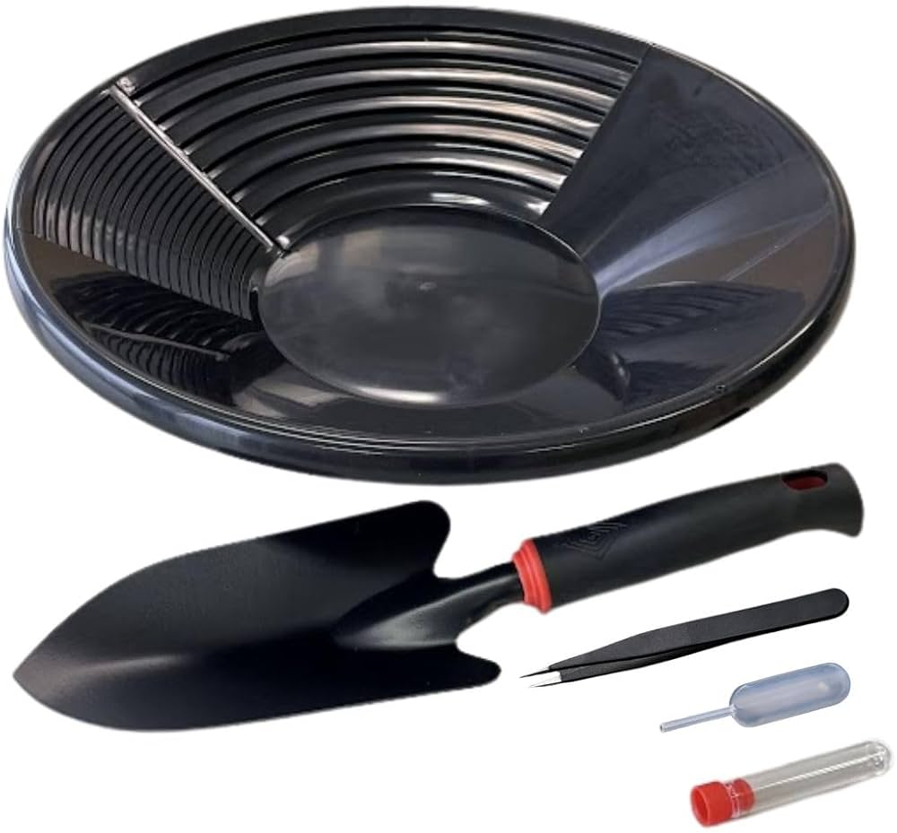 Amazon | 金 ゴールド パンニング 皿 砂金 採り 取り 道具 セット 入れ