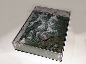 Amazon.co.jp: 北アルプス南部 1200000統一スケール山岳模型 穂高岳