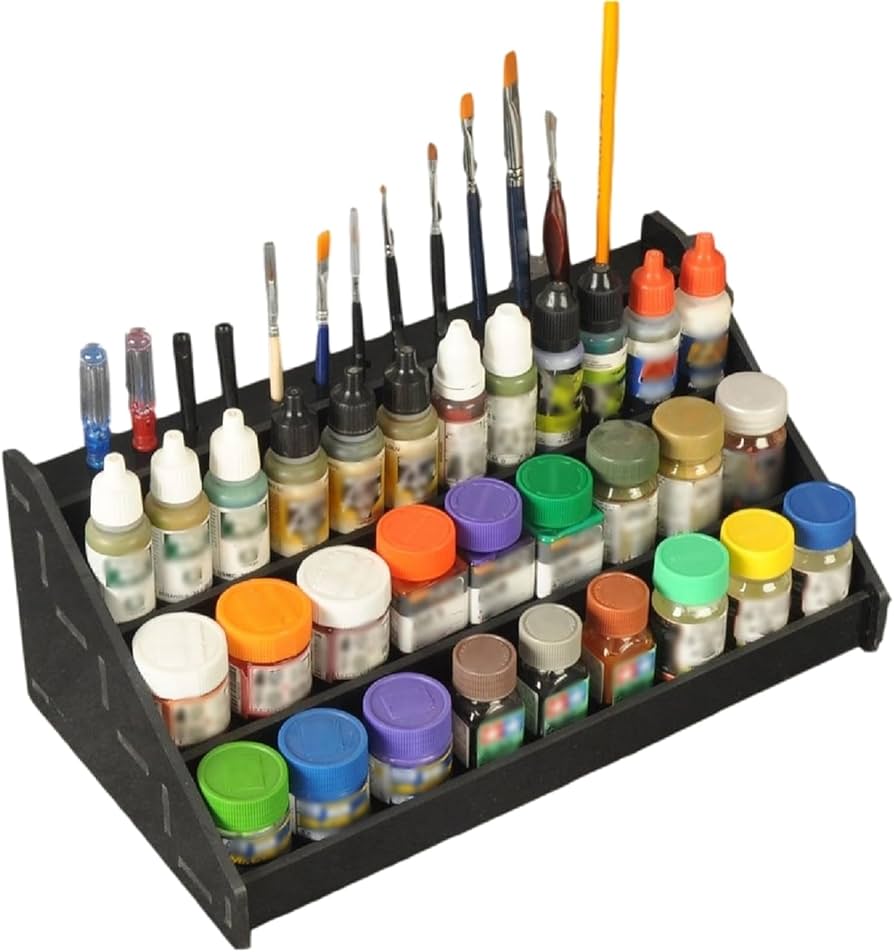 Amazon.co.jp: [Cicogna] プラモデル 塗料棚 組立キット アクリル製