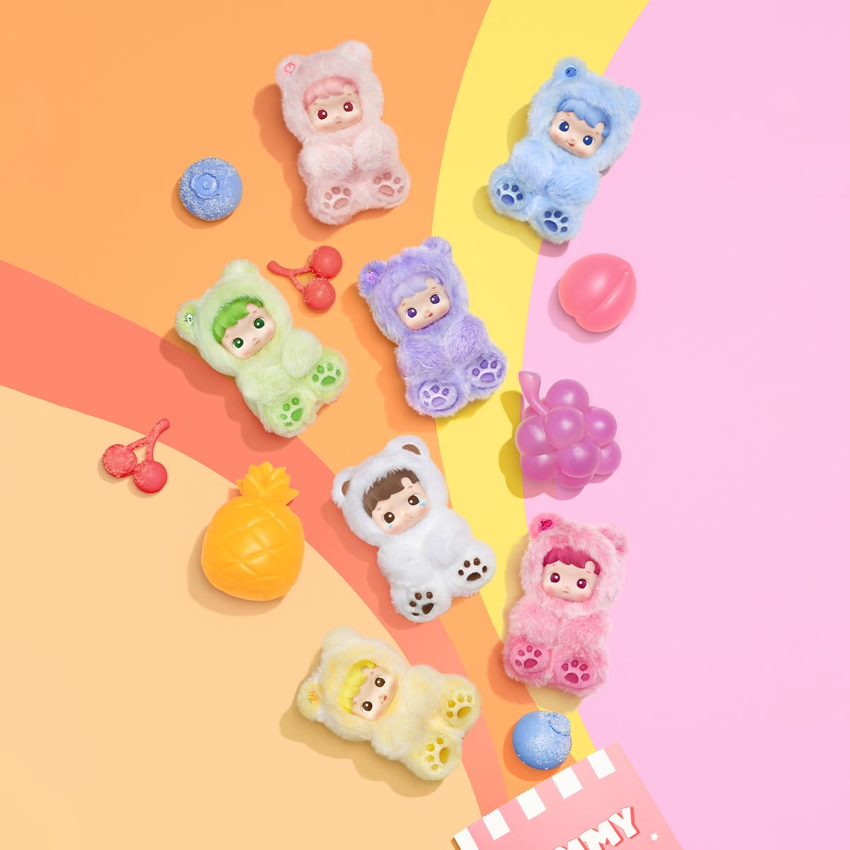 Amazon | POP MART HACIPUPU Gummy Bear シリーズ ぬいぐるみ