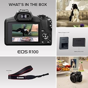 Amazon.com : Canon EOS R100 Mirrorless Camera, RF Mount, 24.1 MP
