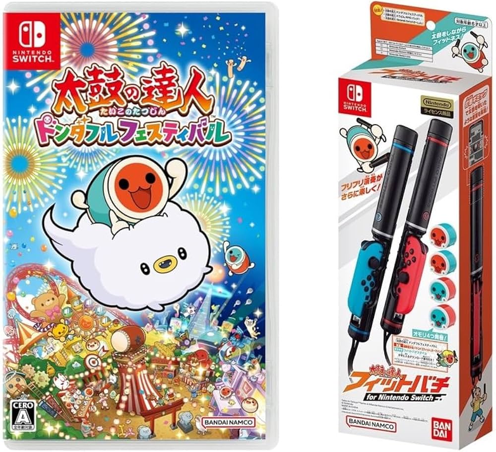 Nintendo Switch 】太鼓の達人 ソフト&太鼓とバチのセット Amazon.co