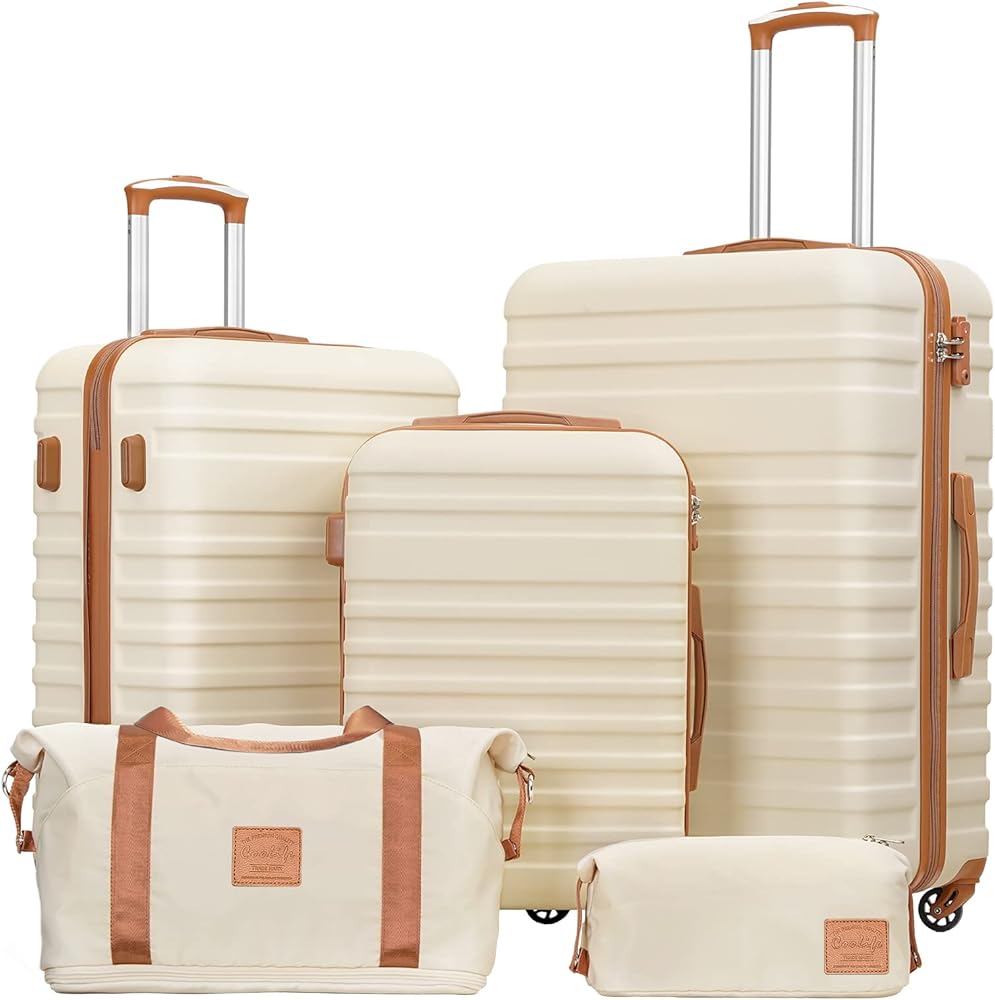 Amazon.com | Coolife Suitcase Set 3 Piece Luggage Set Carry On