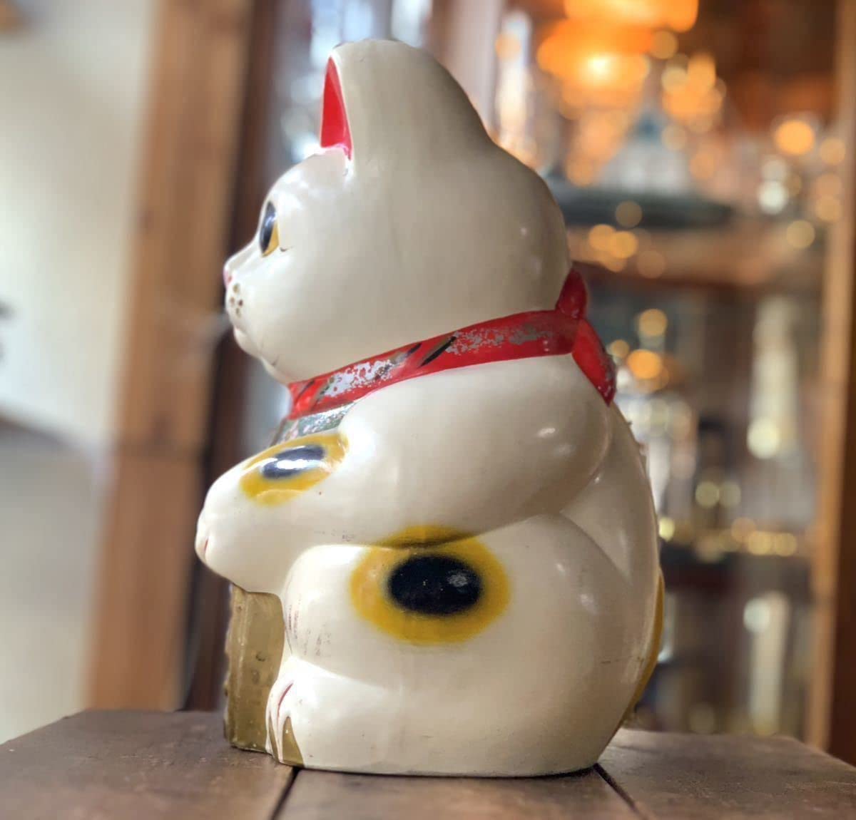 ヴィンテージ】特大 常滑焼 招き猫 右手招き 金運 昭和 レトロ Yahoo