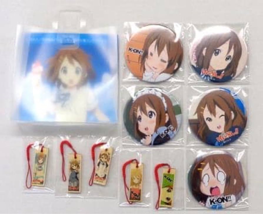 けいおん!! TBS限定 平沢唯 缶バッジ5種 唯ちゃん 限定デカバッチ けい