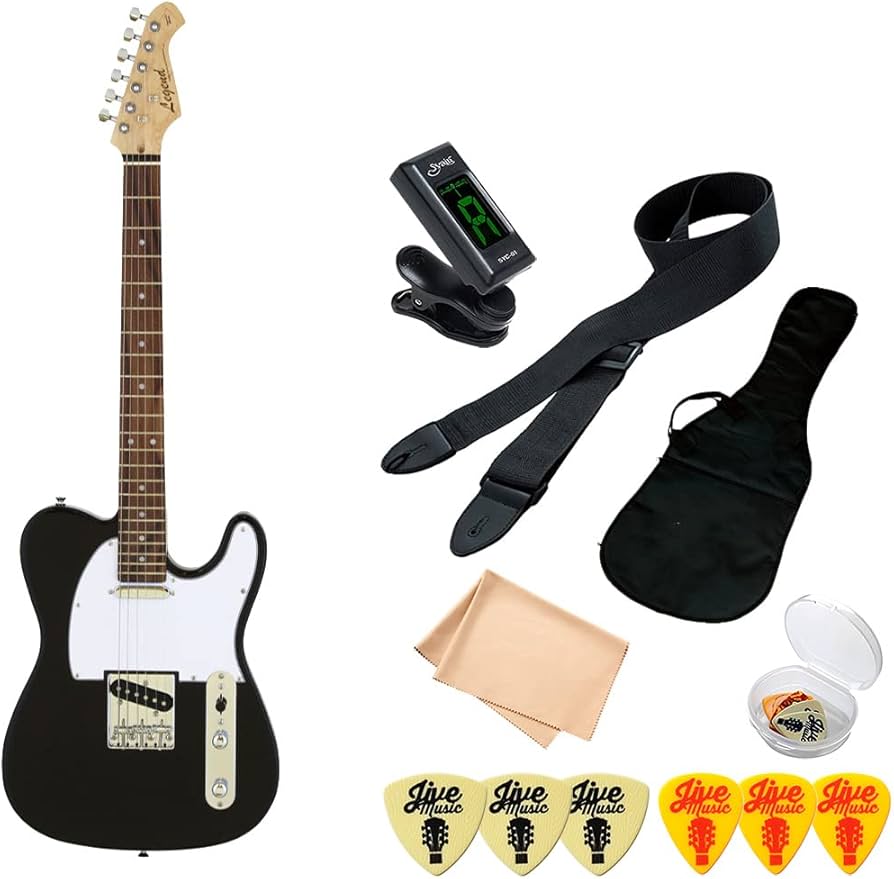 Amazon | エレキギター 初心者セット 7点 Legend LTE-Z ブラック