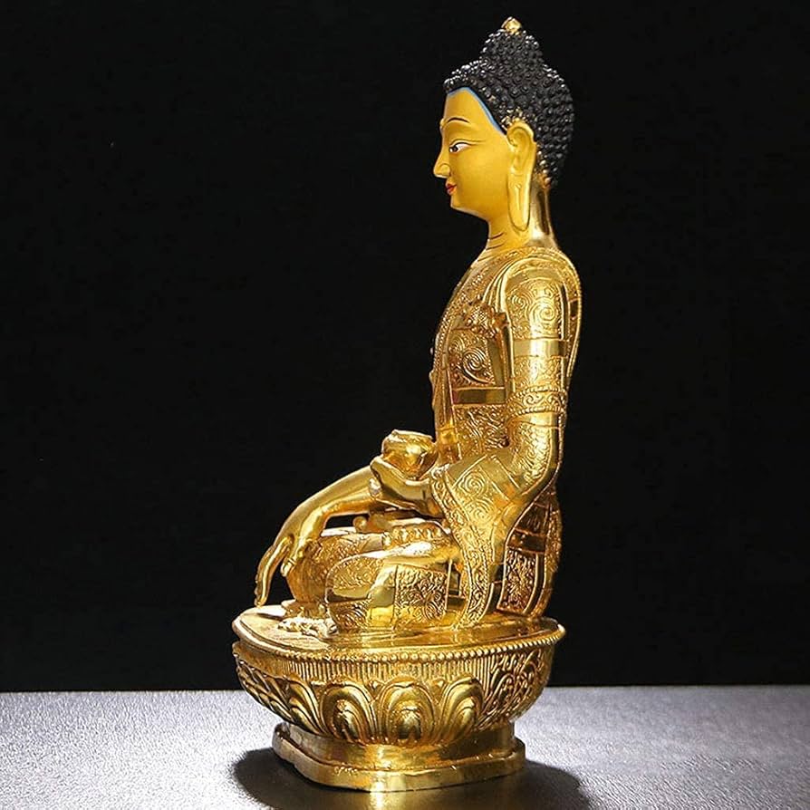 仏教美術 古銅鍍金 チベット仏 仏像 薬師如来 中国美術 仏教美術 古銅