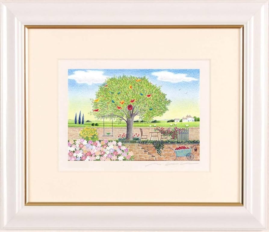 版画 風景画 花咲く故郷ふるさと十二カ月 シリーズ 二月 海辺の香り