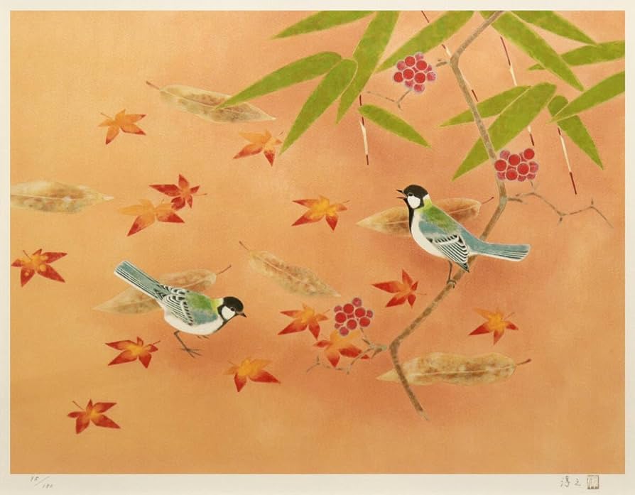 文化功労者日本画家版画作品 本物 上村淳之 オリジナルリトグラフ 「高