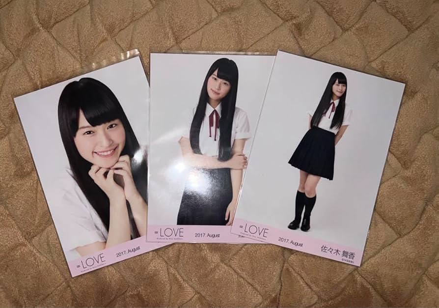 LOVE イコラブ生写真1st 初期制服直筆サイン佐々木舞香ヒキ