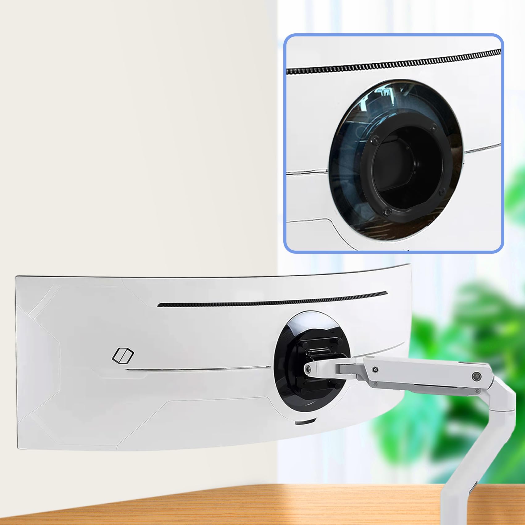 O suporte adaptador de parede Odyssey G9 é compatível apenas com o