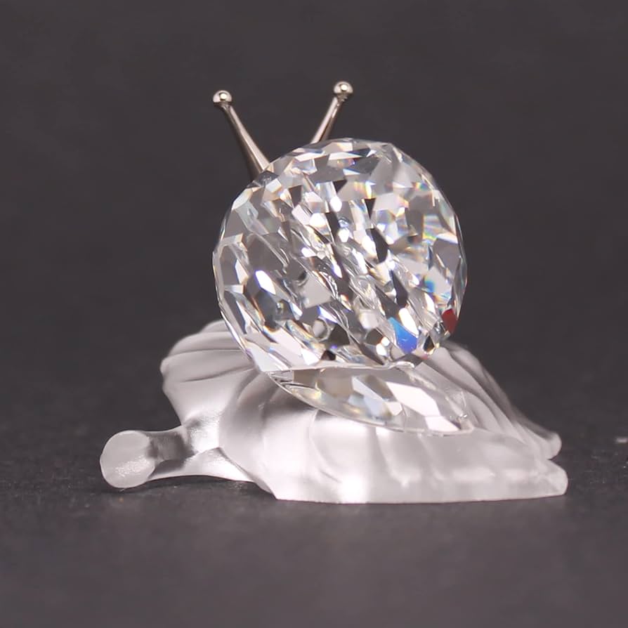 Amazon.co.jp: スワロフスキー #196501 ツルの葉の上のカタツムリ 引退